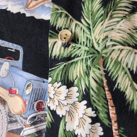 Evergreen Island Made In Hawaii Men's Tropical Hawaiian Floral Vacay Shirt XXL - Picture 8 of 10